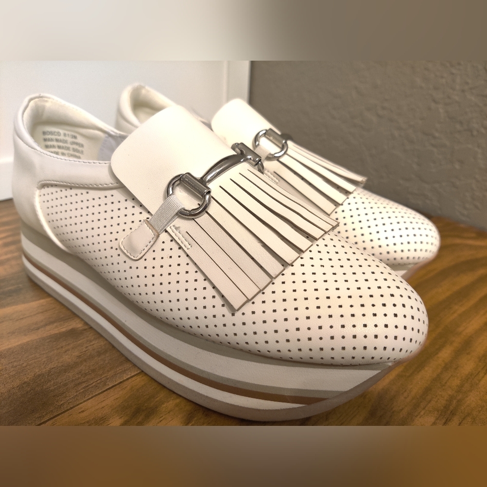 Crown & Ivy White Bosco Loafer Sneakers - Picture 2 of 8